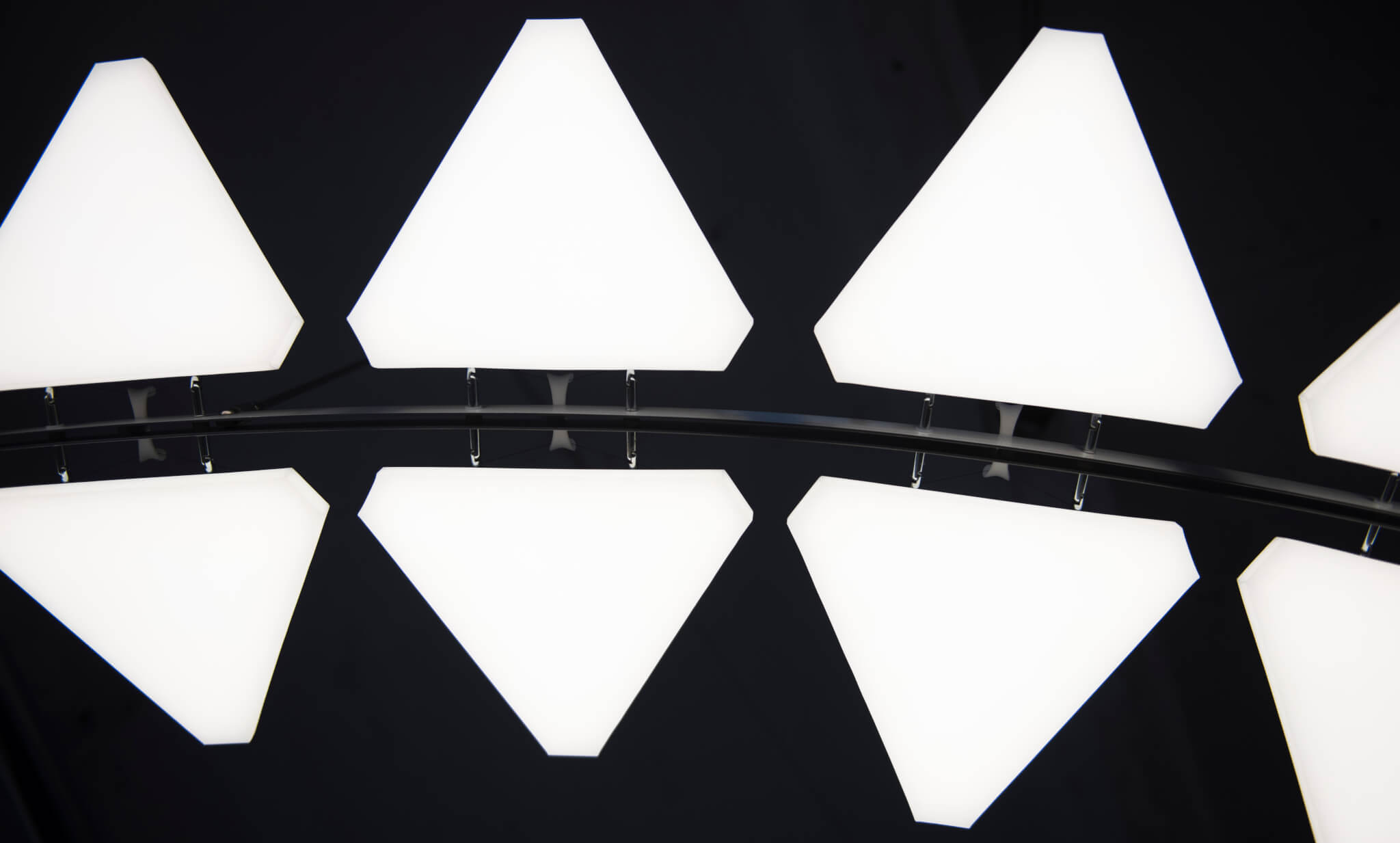 Lift, a kinetic, interactive light sculpture.