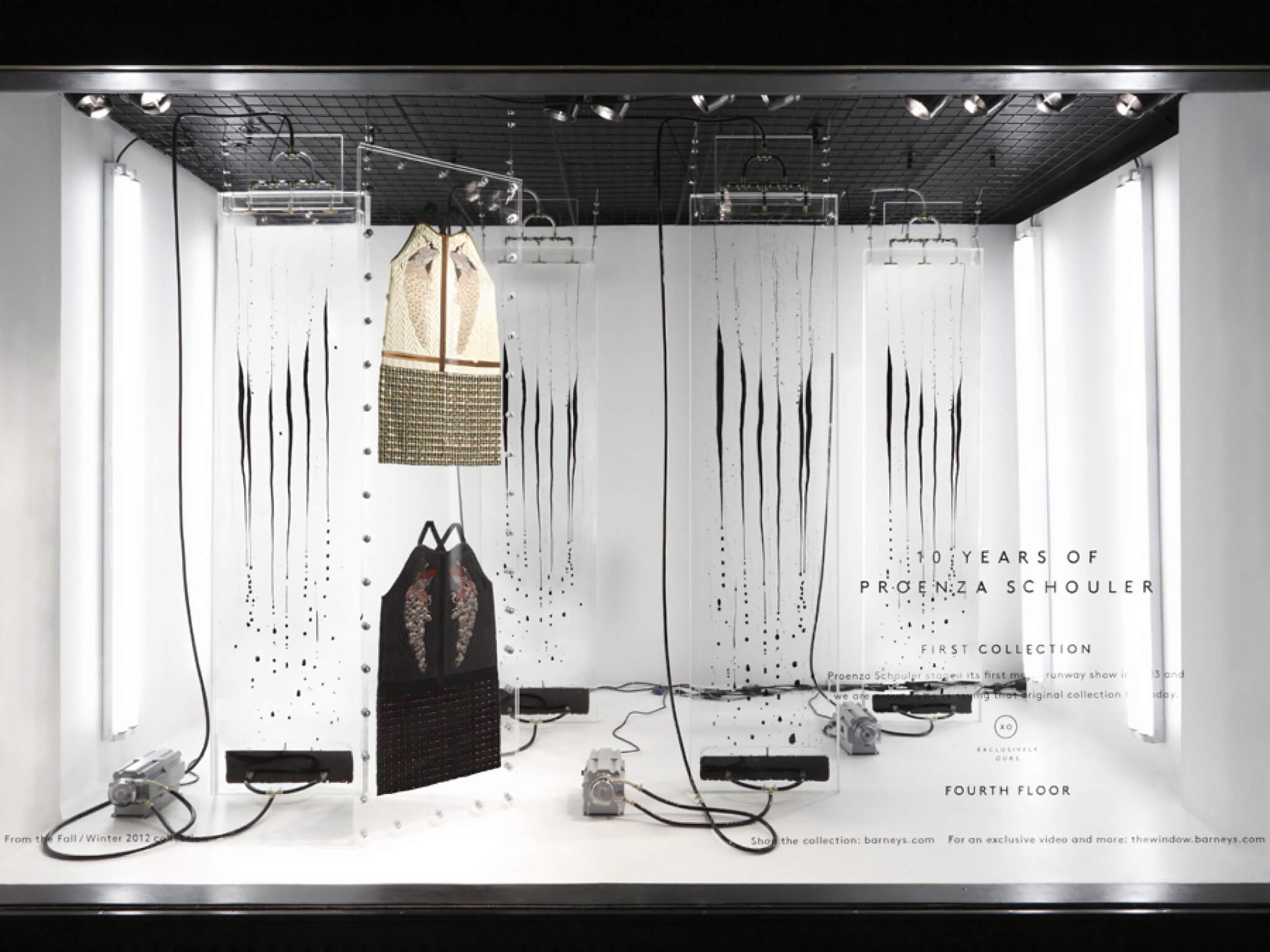 Lava, a kinetic experiential window display at Barneys New York.